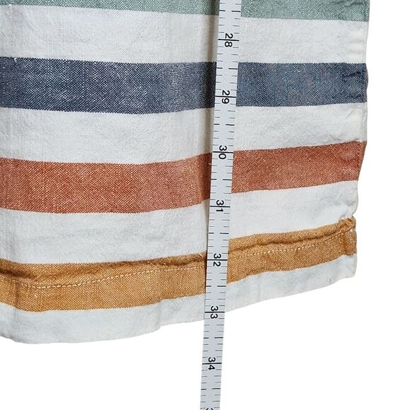 Seasalt Cornwall Glowing Skies Tunic Top Linen Multicolor Striped Size 12/US 8 - Picture 11 of 13
